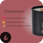 Sojowa świeca zapachowa Namiętność Blimaro informacja