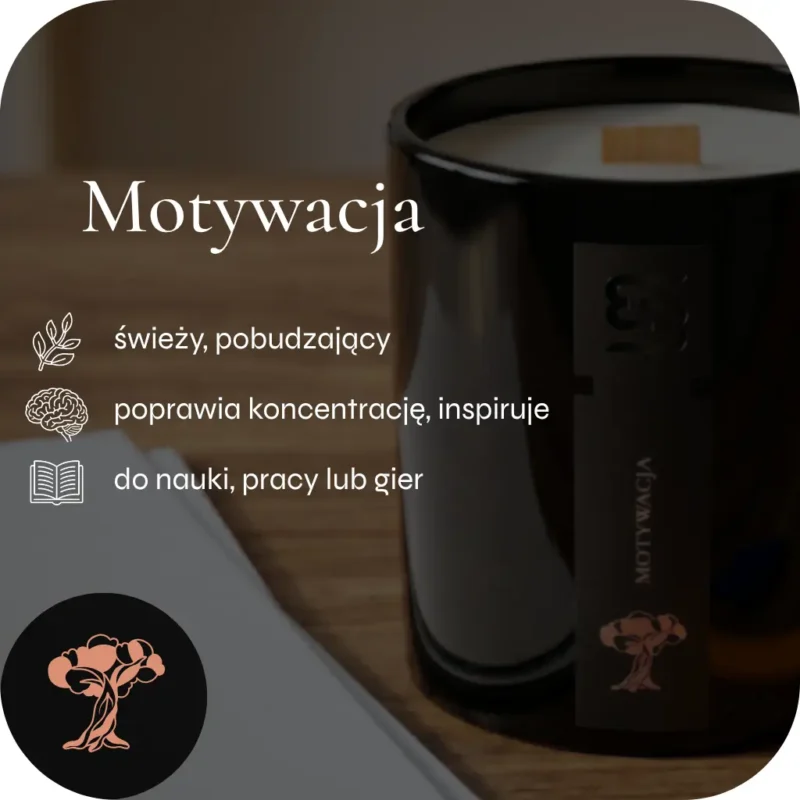 Sojowa świeca zapachowa Motywacja Blimaro informacja