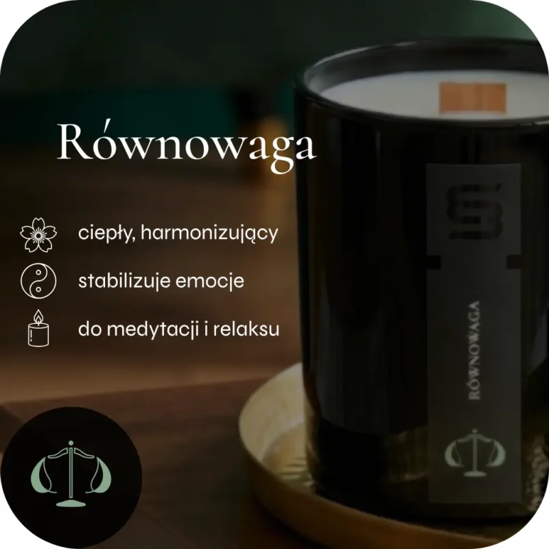 Sojowa świeca zapachowa Równowaga Blimaro informacja