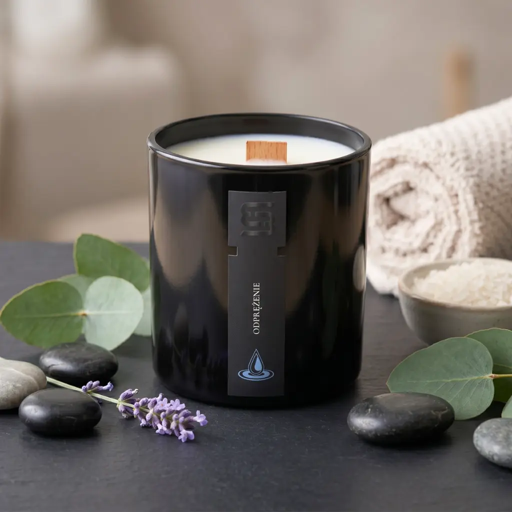 Sojowa świeca zapachowa odprężenie Blimaro kąpiel